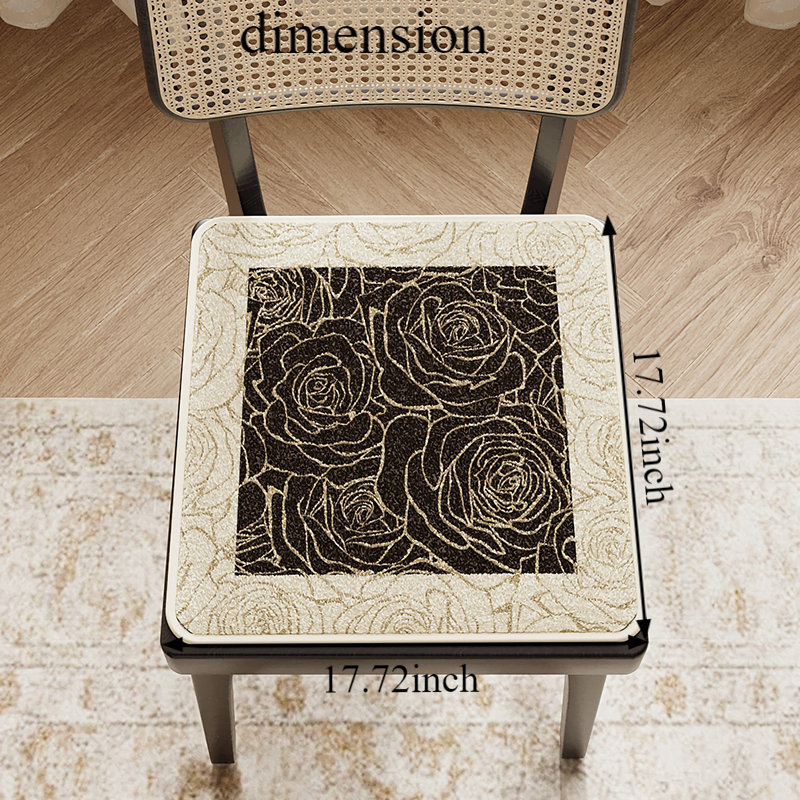 Coussin de chaise Bungalow Rose, L 17,71 po x P 17,71 po