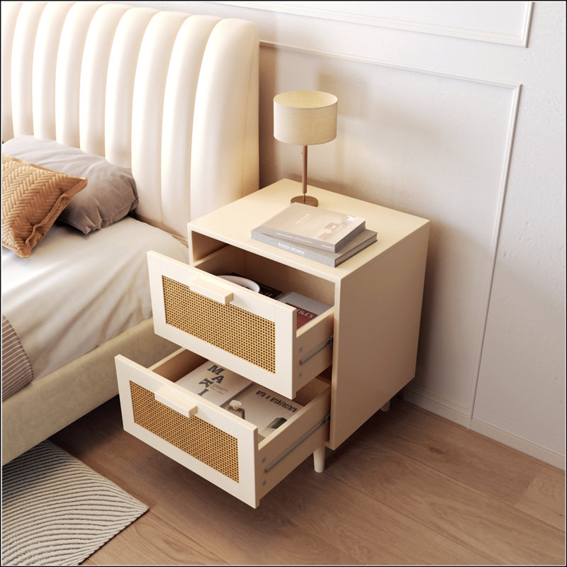 Table de chevet en rotin