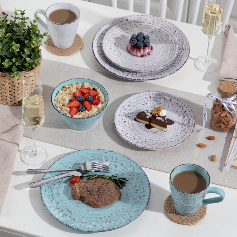 16 Piece Dinnerware Set, Service for 4 