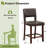 Counter Stool with Solid Wood Frame