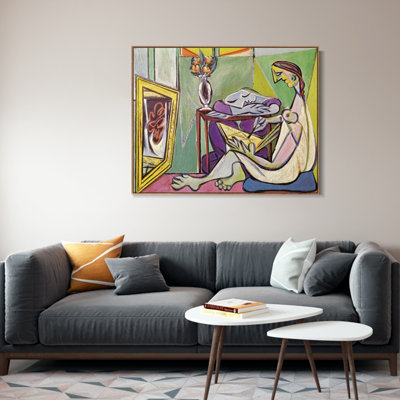 Encadré sur toile, estampe numérique, série Art # 443 par Pablo Picasso, art mural, salon, bureau à domicile, décorations