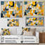 Impression sur toile abstraite, expression carrée-804125932-804125927