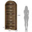 Bibliothèque haute avec tablettes ouvertes, rangement peu encombrant pour bureau de chambre à coucher