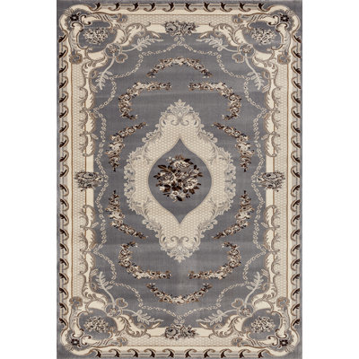 Tapis oriental gris / beige Tabriz