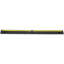Rampe de protection de câble en caoutchouc de 39,37 po x 5,91 po x 1,22 po à 4 canaux, 1 canal, noir / jaune avec capacité de charge de 18 000 lb / essieu