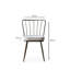 Ensemble de chaises en velours moderne de couleur vison 16,9 po x 32,3 po x 16,5 po Modern | Structure et dossier 100% métal, siège revêtu de mélamine | Élégant et durable, idéal pour la salle à manger, le salon et le bureau-1206501333
