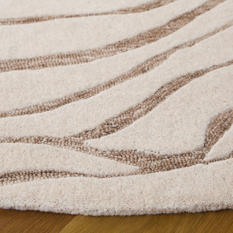 Metro 951 Hand Tufted 80% Wool; 20% Cotton Abstract Rug, Round 6'