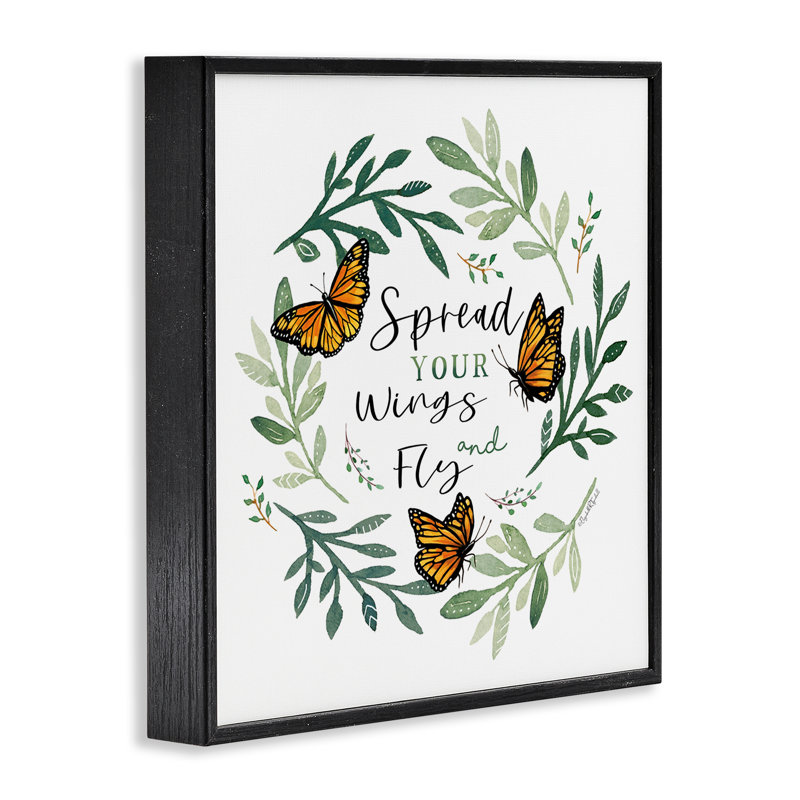 «Spread Your Wings Butterflies», estampe numérique, conception par Elizabeth Tyndall, H 17 po x l 17 po