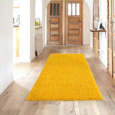 Myshaggy Collection Rugs Solid Design in Yellow