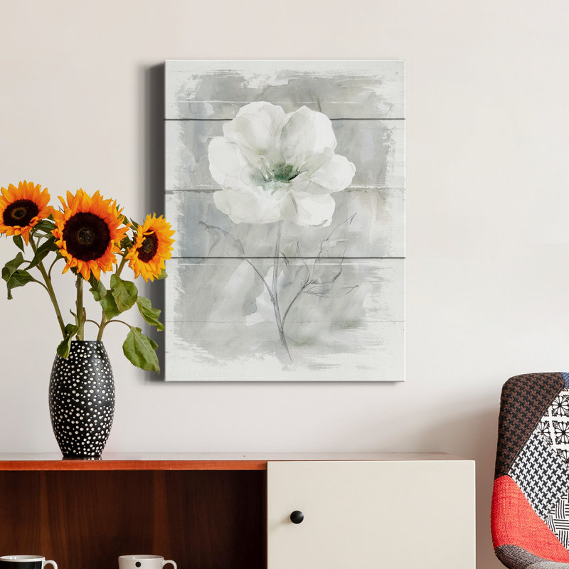 «Farmhouse Rose I», reproduction d'art sur toile tendue, H 36 po x l 24 po x P 1 po