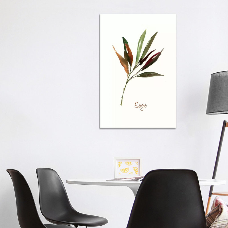 Wild Sage by Asia Jensen - Wrapped Canvas Painting, 20.32 cm H x 30.48 cm W x 1.91 cm D