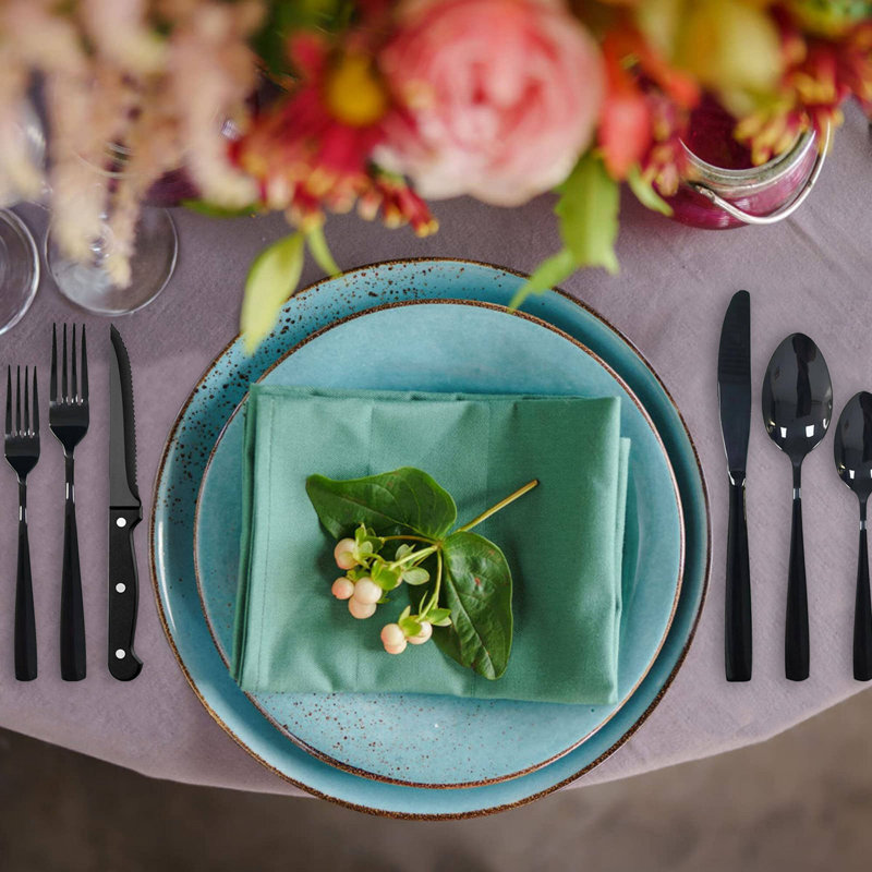 Latitude Run® Stainless Steel Flatware Set - Service for 8