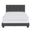 Structure de lit tapissier avec tête de lit Diamond Linen-1427847254-1427847244
