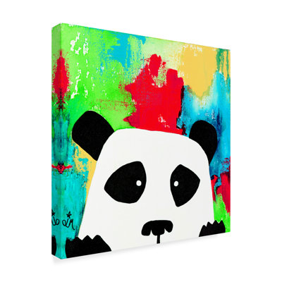 Huso 'Primary Panda' Canvas Art