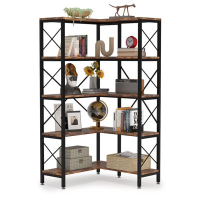 167cm H x 80cm W Metal Corner Bookcase