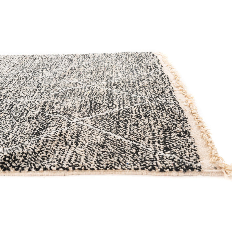 Tapis noir et blanc Nathaniel