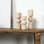 Natural Travertine Stone Candle Holders Set of Three 7.8"/10" /11.8H
