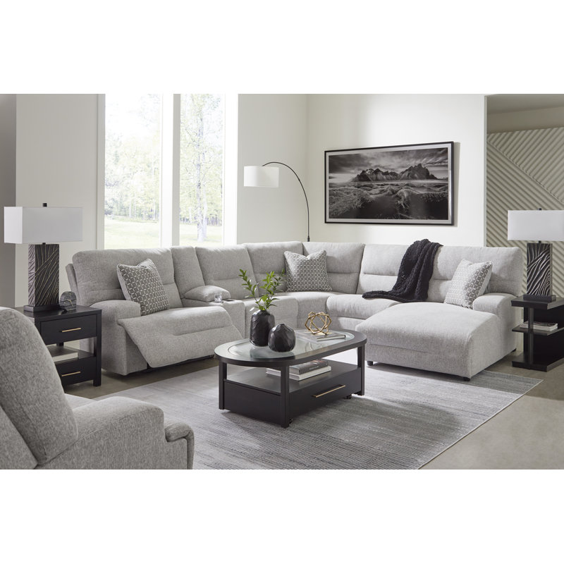 Fauteuil inclinable électrique surdimensionné Acklen, Gris