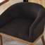 Chaise rembourrée de style Mid-Century pour la cuisine et la salle à manger avec accoudoirs-2083942361
