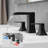 Bathroom Faucets for Sink 3 Hole 8 inch Widespread Bathroom Sink Faucet with Pop Up Drain Double Lever Handle Faucet Bathroom Vanity Faucet Basin Mixer Tap Faucet with Hose-115721086
