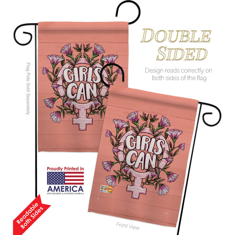 Double Sided 222'' H x 156'' W Polyester Flag Set