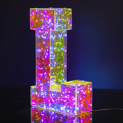 Valentine's Day 100 Lamp Beads LED Luminous Alphabet Numbers Decorative Lights Holiday Decorative Lights Wedding Birthday Party