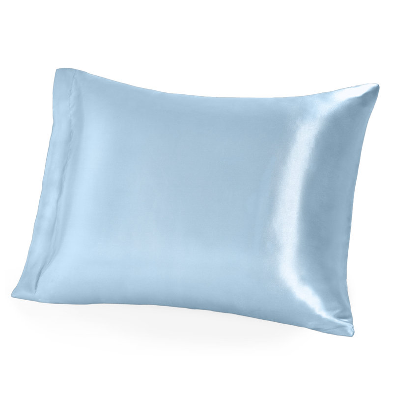 100% Mulberry Silk Pillowcase Zipper Closure, White, 1 Queen Pillowcase