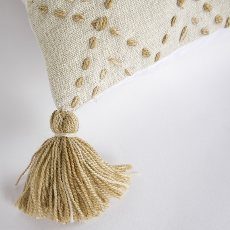 Geometric Cotton Outdoor Throw Pillow