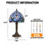 Lampe de table en verre de style Bariff Tiffany - Base E26