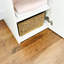 Système d'organisation modulaire en bois avec miroir