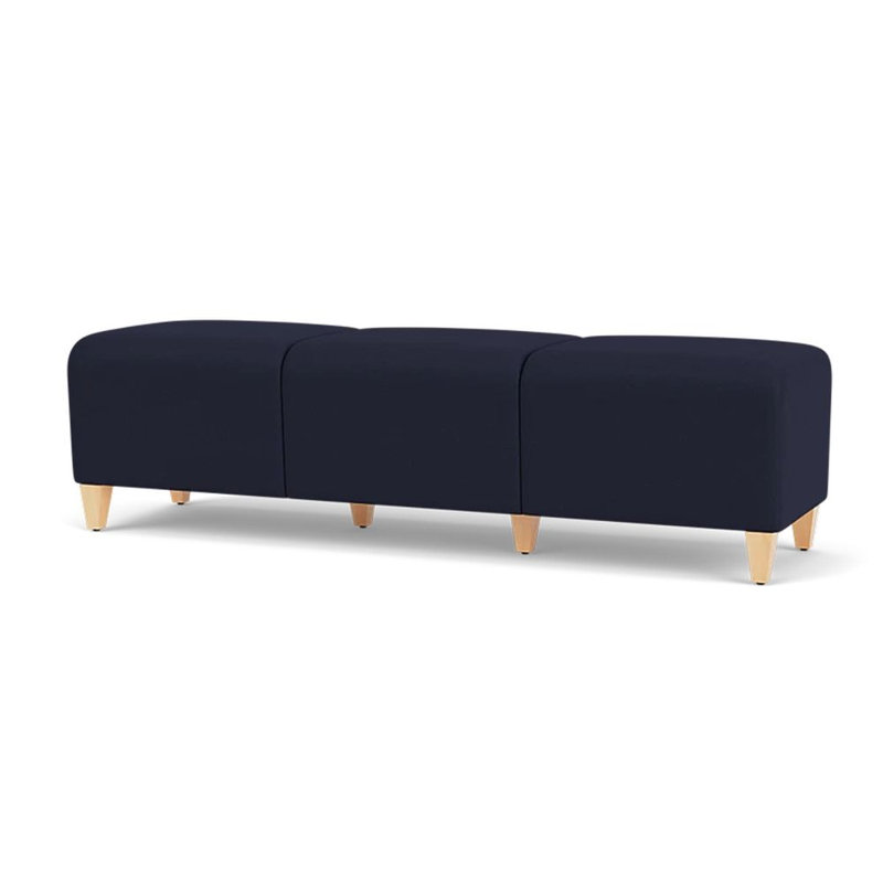 Banc de réception 3 places Siena, Naturel, Bleu marine Open House