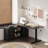 Height Adjustable Craft Table With Storage Drawers And Adjustable Shelf-121780520-121780521