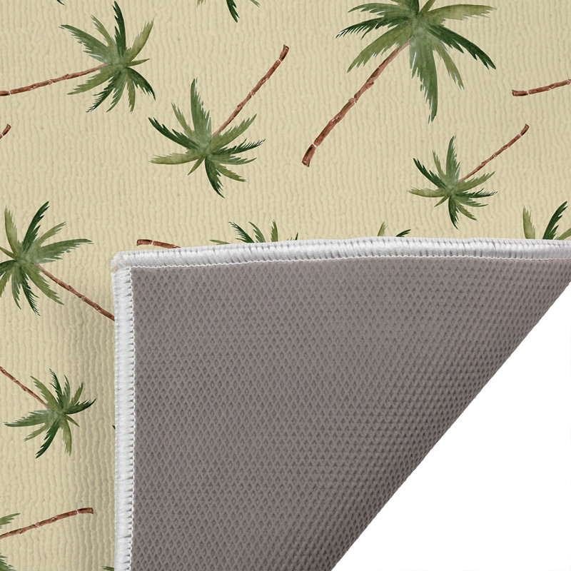 Summer Palms Outdoor Doormat, 24'' W x 17'' L, Yellow