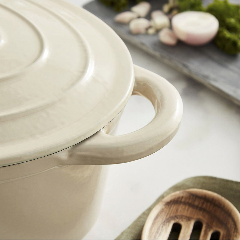 Barbary & Oak 3L Non-Stick Cast Iron Oval Dutch Oven
