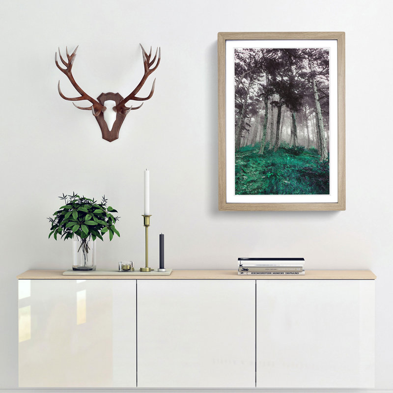 Forest in Russia - Framed Print, 36cm H x 27cm W x 2cm D, Oak Framed
