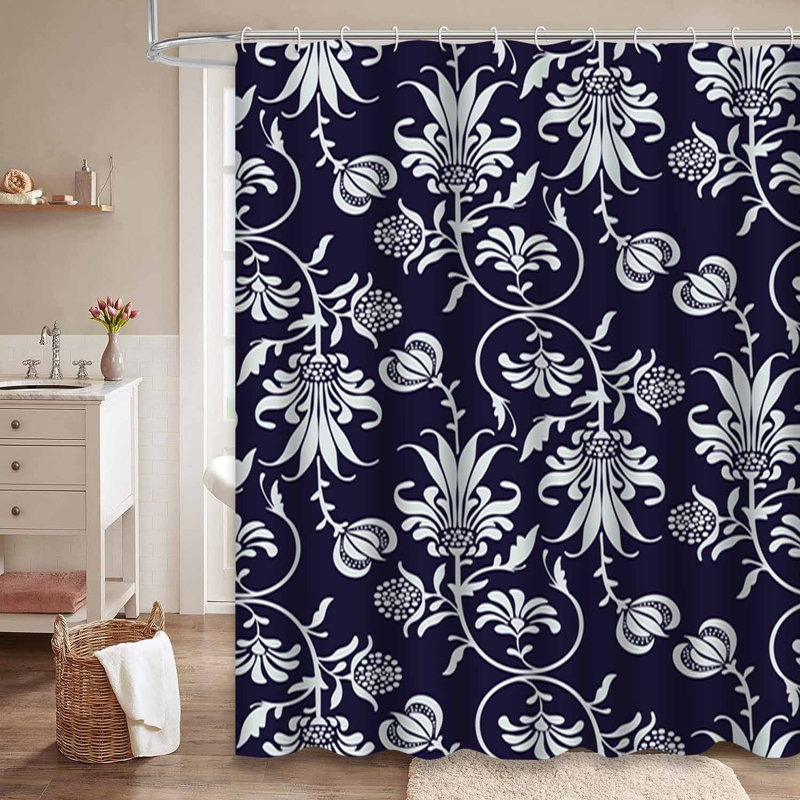 Rideau de douche Elegant Classic Floral, L 72 po x l 72 po