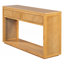 Console 55 po, table d'entrée en bois rustique