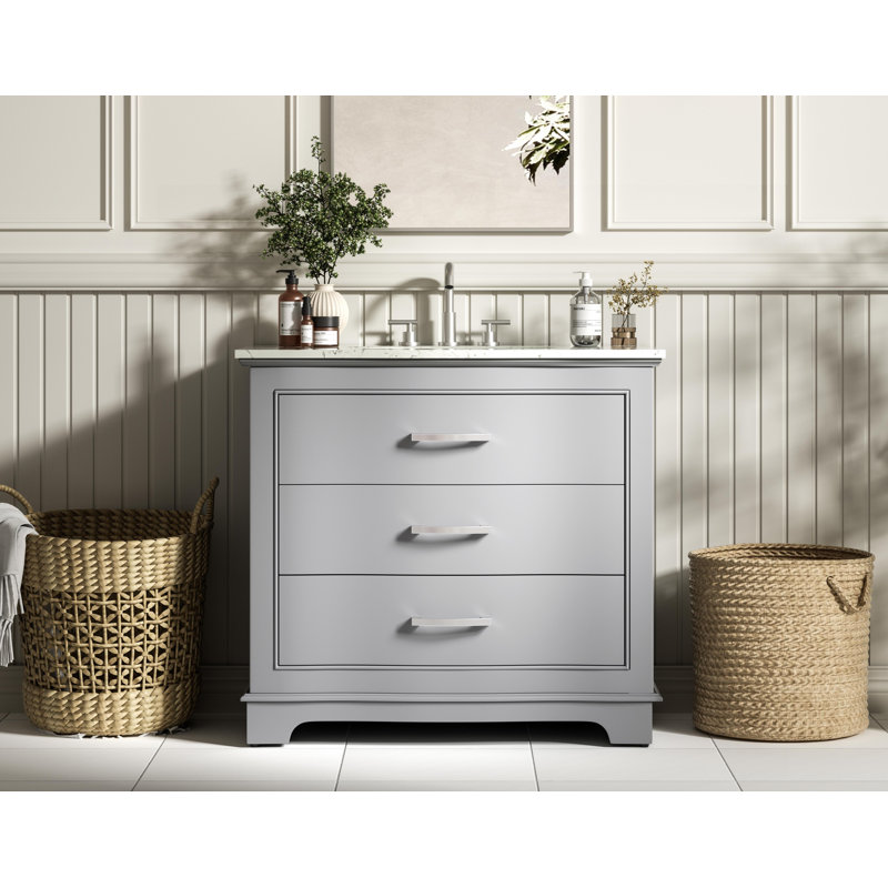 Knox 36 inch Single Bathroom Vanity, Gray