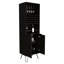 Armoire de bar H, salon, noir