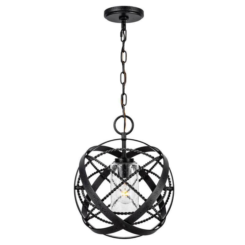 Luminaire suspendu sphère d'extérieur 1 lumière Tangled