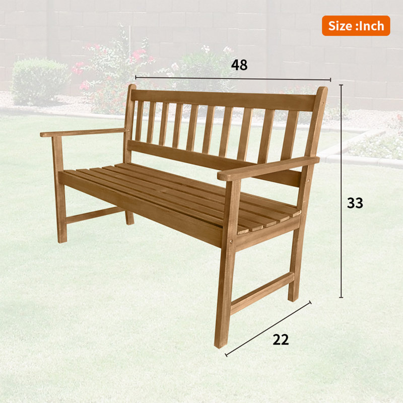 Banc de jardin en bois