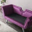 Causeuse en velours à accoudoirs roulés de 61 po avec coussin amovible Jasvir-75188645