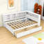 Lit de jour en bois Haileyjo avec 2 tiroirs, chargement USB et tablettes-1481406883-1481406881