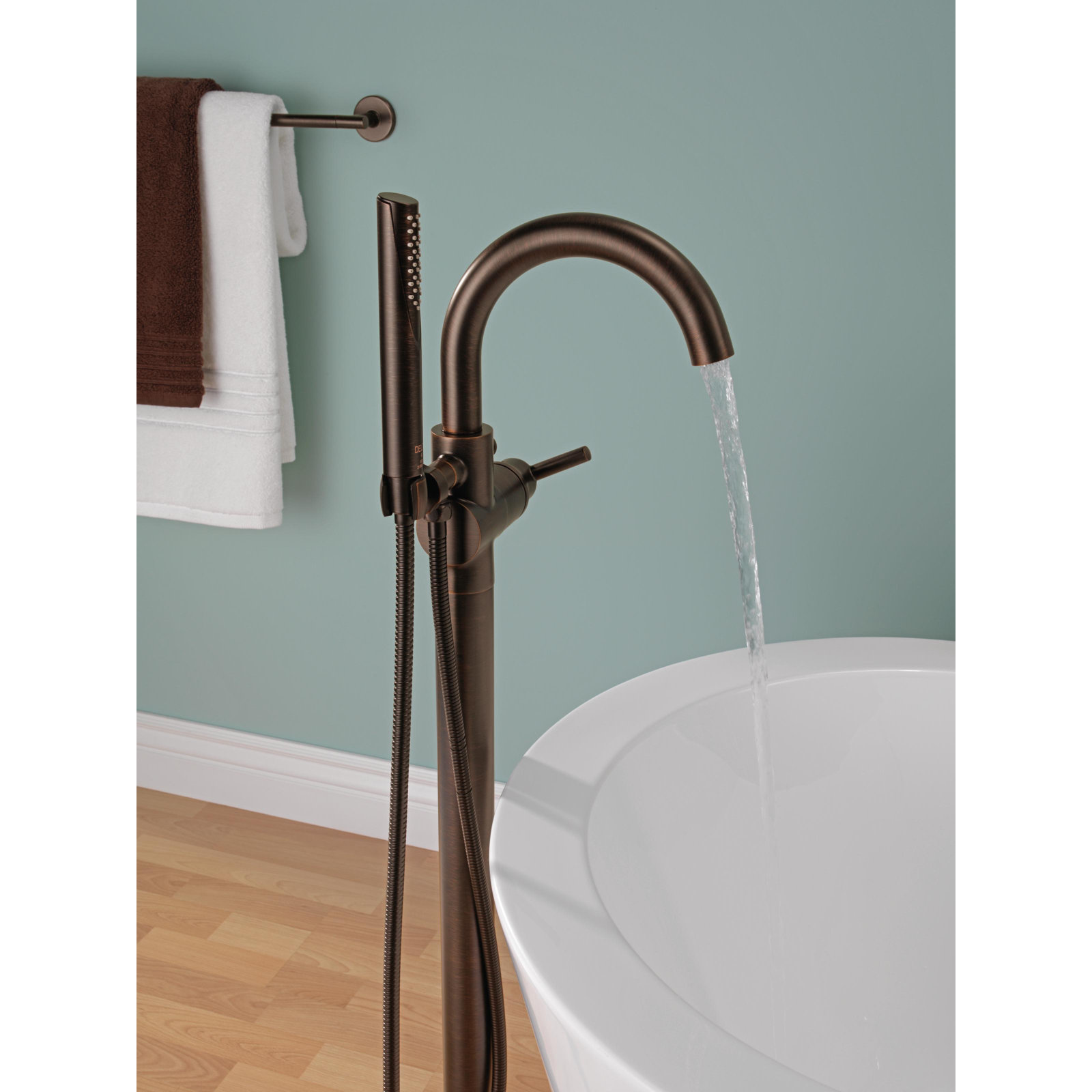 Trinsic Freestanding Tub Filler, Venetian Bronze
