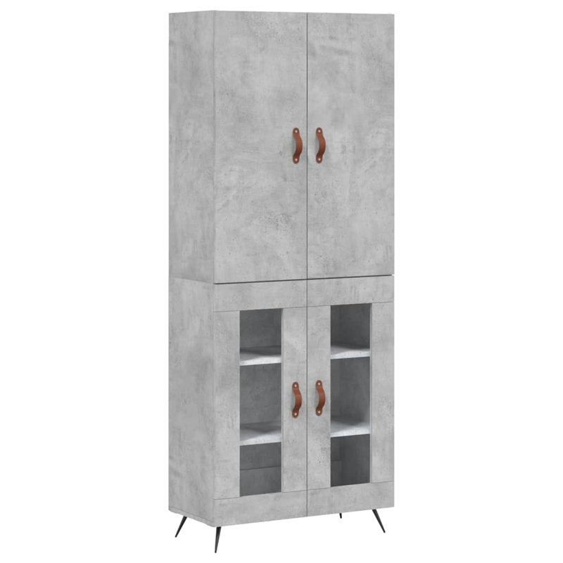 Brooklands 69.5cm Sideboard, Concrete Grey