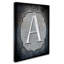 « letter a », art textuel sur toile tendue-21938993