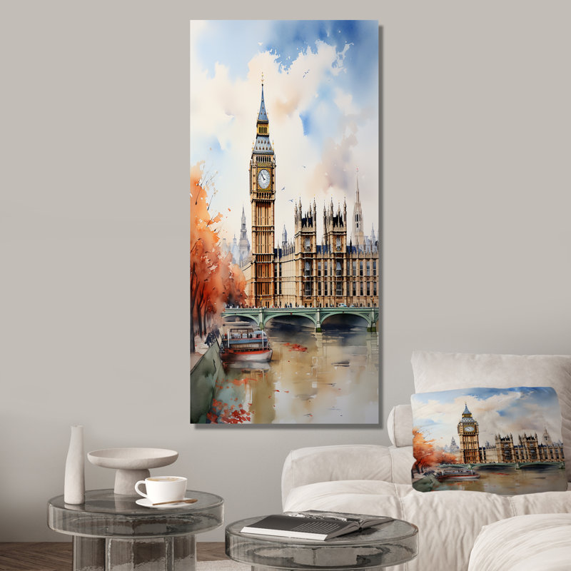 Big Benlondon Skylines I - City London Wall Ar, Toile tendue, H 20 po x l 12 po