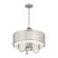 Lustre tambour 5 lumières à abat-jour Mance-2066007444
