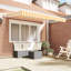 17 Stories Polyester Cover Retractable Patio Awning-1080963629-1080963662