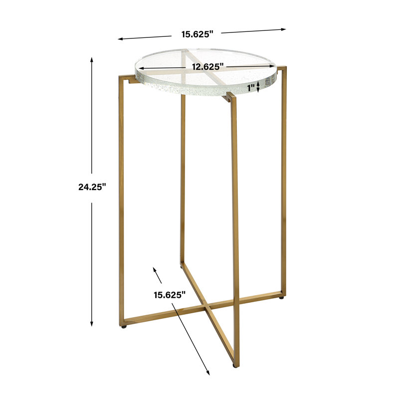 Glass End Table